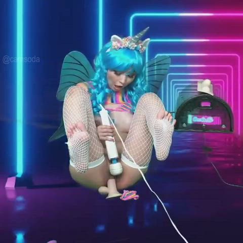 Neon Butterfly Unicorn has some skills