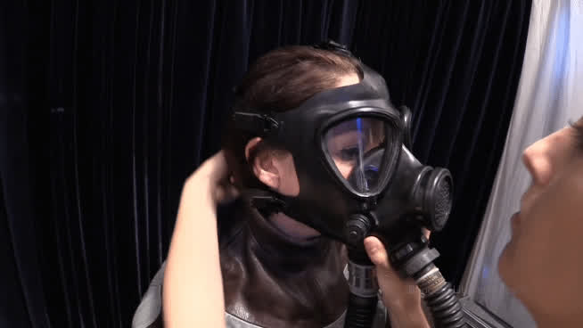 bdsm bondage domination mask rubber gif