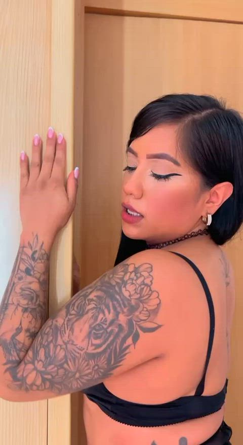 dancing public tits gif