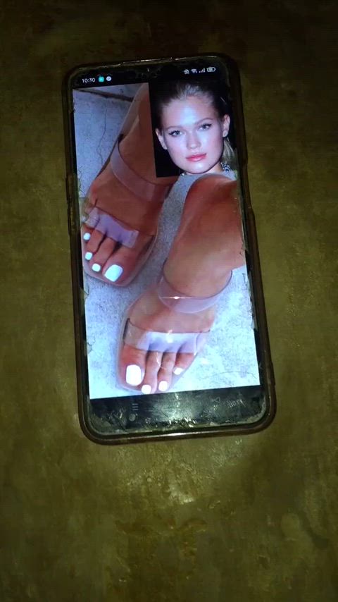 cum on feet cumshot feet fetish gif