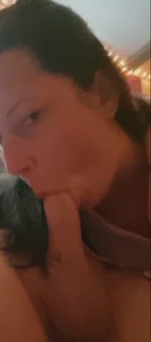 amateur big dick blowjob chubby cock eye contact german homemade sucking wife gif