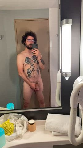 The hotel had a pretty nice mirror