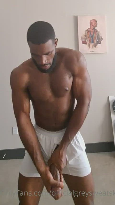 amateur bbc big dick cumshot masturbating gif