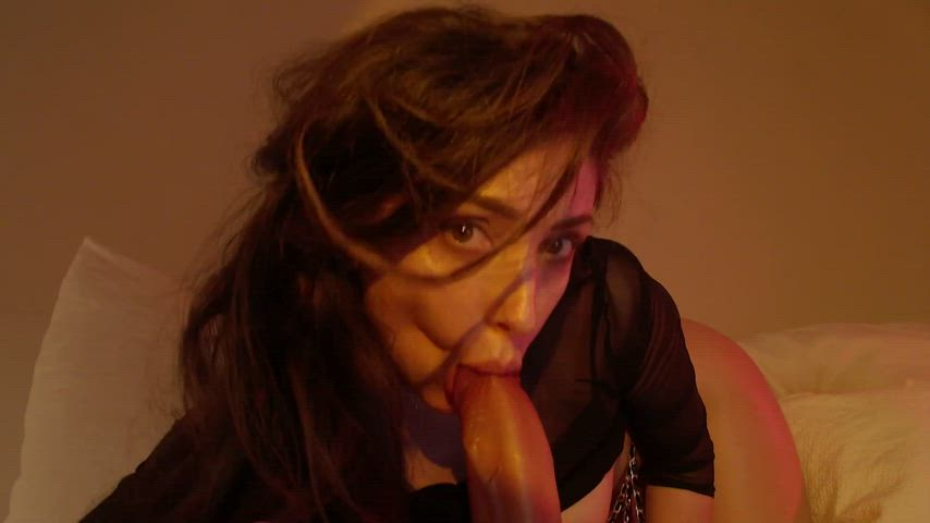 blowjob brunette intense italian gif
