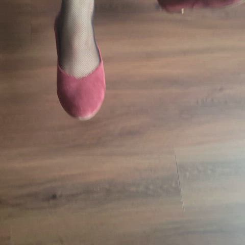 fishnet foot fetish shoes gif