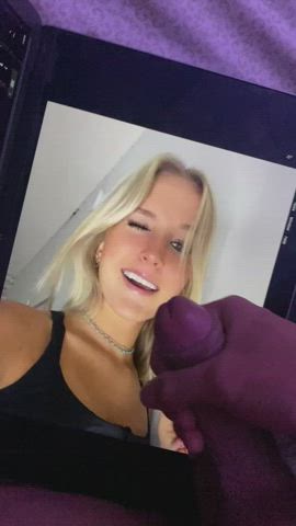 blonde jerk off tribute gif