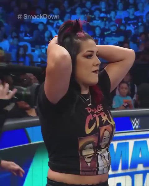 big ass big tits brunette latina wrestling gif
