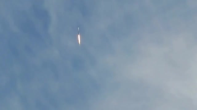 This happens when a rocket exceeds the speed of sound while at the same time passing
