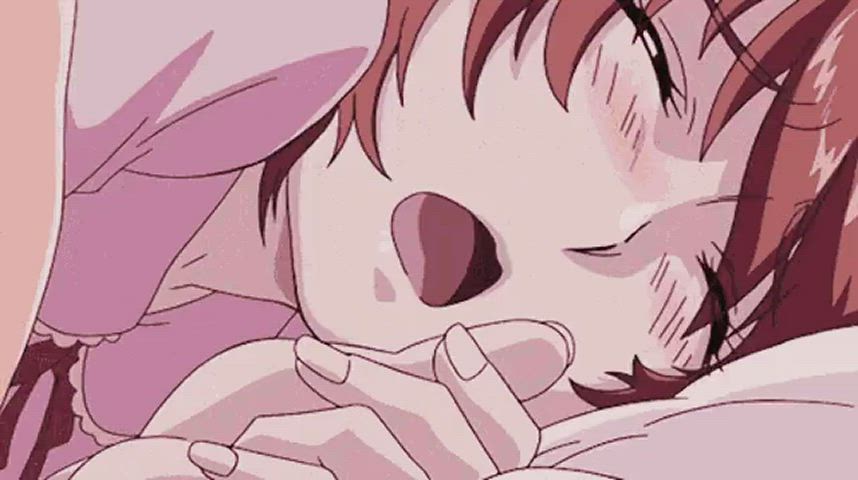 LF Color Source, 1girl, red hair, pink dress, 2d animation, hentai