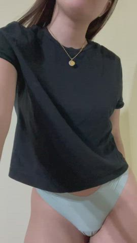 small tits tease teen tits gif