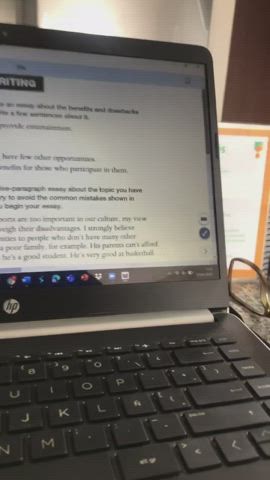 My friend is busy studying, so he asked me to fuck her gf