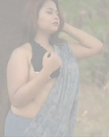 aunty bhabi chubby desi hotwife indian milf mom thick titty drop gif