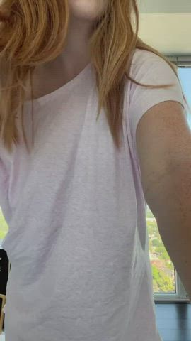 areolas boobs busty natural tits perky redhead tiktok tits titty drop gif