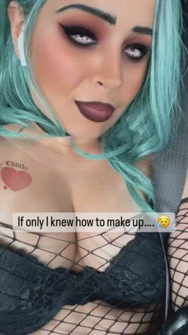 close up cosplay tits gif