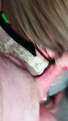 I could taste his wife’s pussy on his cock ?