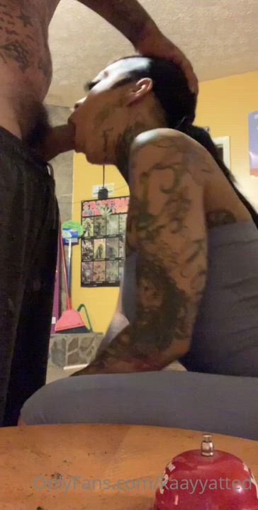Blowjob Cock Ebony gif