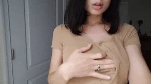 big tits cute flashing latina solo tits gif