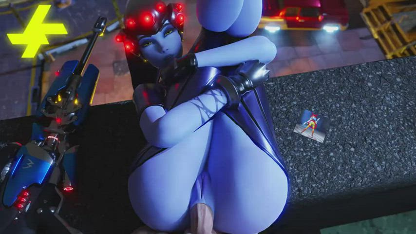 3d anal animation ass bubble butt legs up overwatch gif