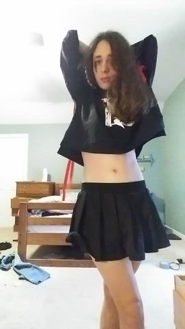 crossdressing cute femboy twink gif