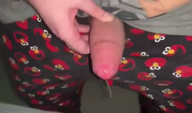 My uncut penis is leaking so much 😅