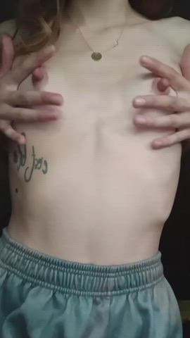 amateur petite small tits tiny-tits gif