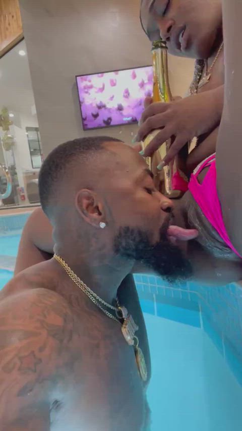 Ebony Pussy Eating GIF by PorninBlack.com