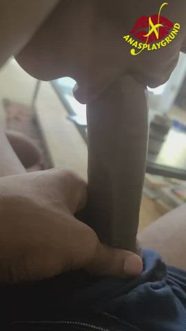 amateur bbc big dick blowjob cock worship ebony ebony couple homemade sucking gif