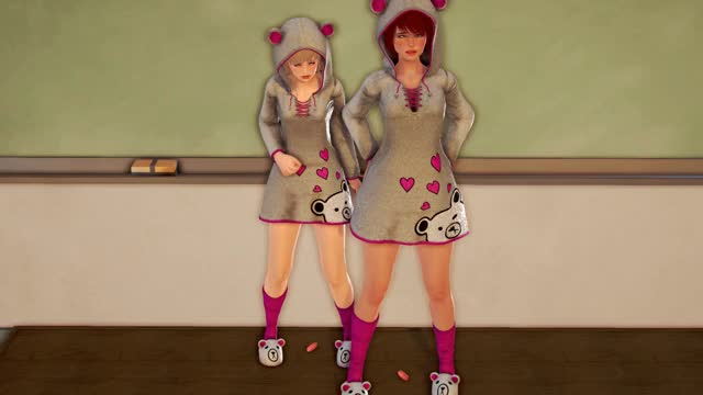 3D Animation Blonde Redhead Sex Toy Small Tits gif