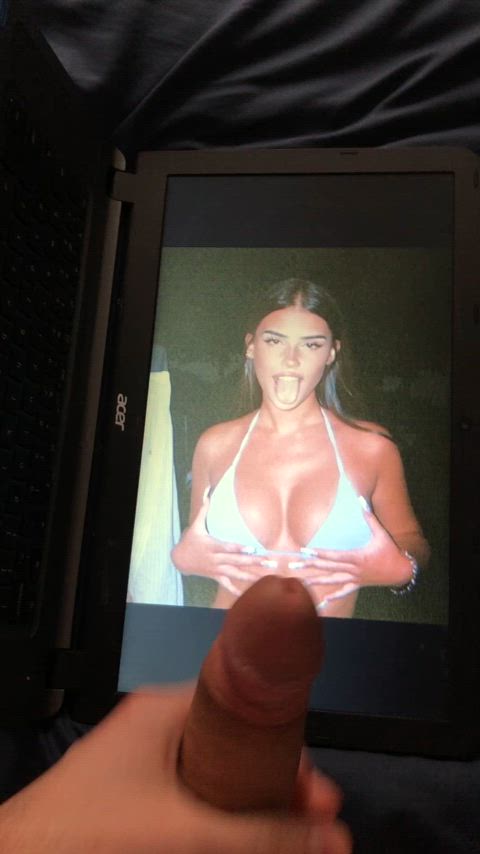 big dick cum cumshot tongue tribute gif