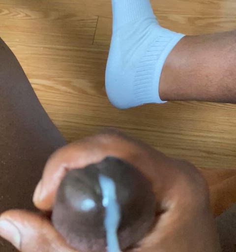 bbc big dick cock cum cumshot jerk off male masturbation masturbating oil solo gif