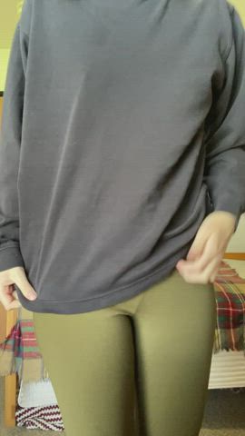 This is what I have hiding under my oversized sweater for class today [Reveal]