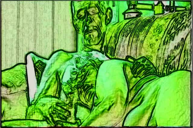 big cock sucking in green invrt caartoon