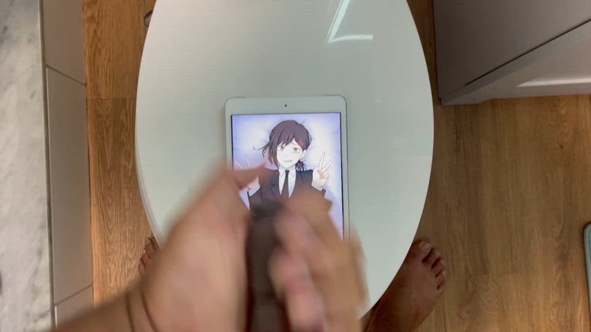 anime cock cum cumshot jerk off male masturbation masturbating orgasm solo tribute