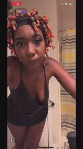 accidental nipple nipslip tiktok tits gif