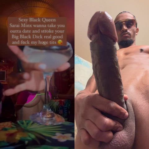 bbc babecock big dick big tits boobs cock ebony huge tits monster cock tits black-on-black