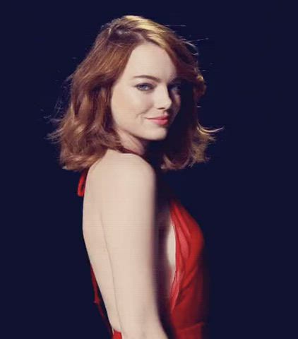 celebrity emma stone redhead gif