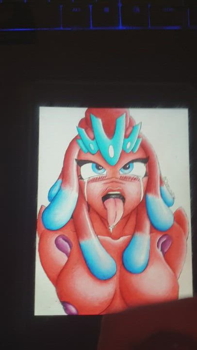 Cum tribute to the sexy &amp; cute fish girl Bryne from fortnite