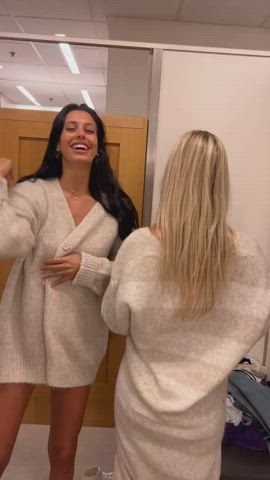 Fitting rooms are where the slutty fun is!