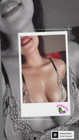 Boobs Latina Lingerie Lips Smile gif