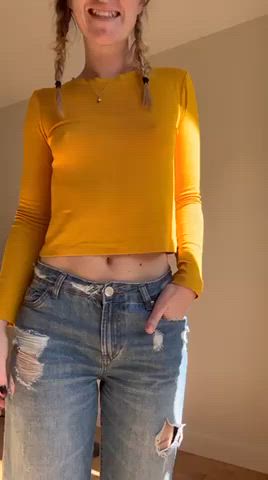 ass boobs natural tits gif