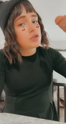 deepthroat dildo femboy sissy trans gif