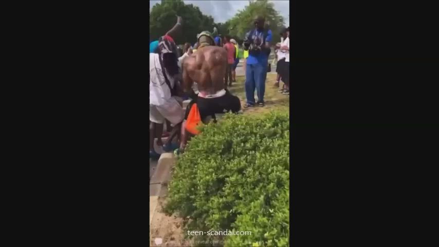Dancing Flashing Non-nude Outdoor Public gif
