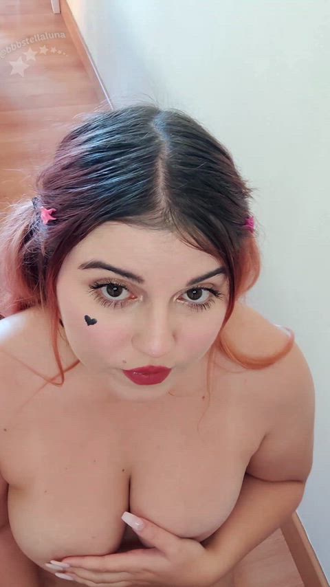 On my knees like a good girl