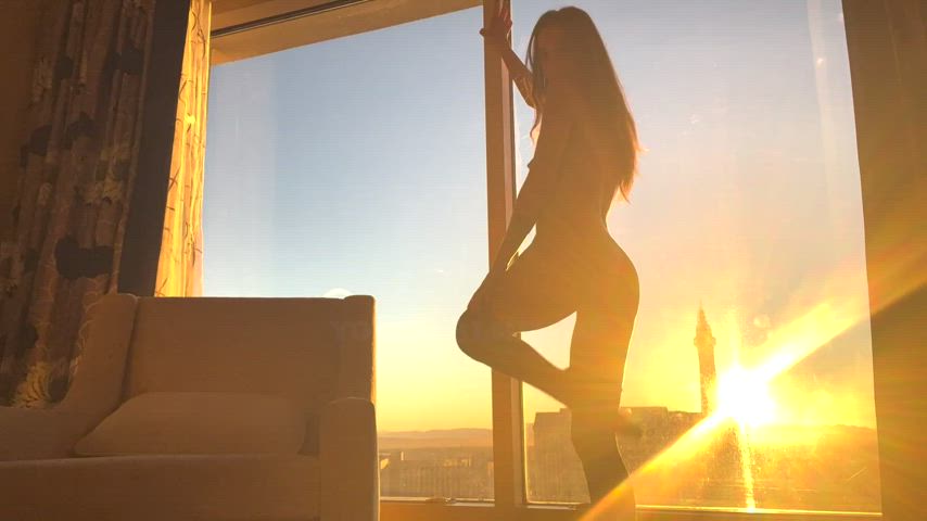 Naked Orgasm Rubbing Stockings Twerking gif