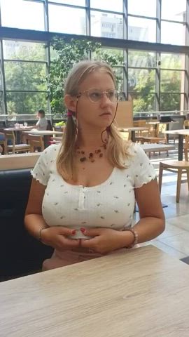 amateur big tits public gif