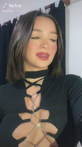 Cleavage Dress TikTok gif