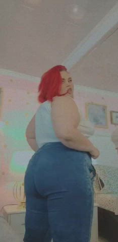 bbw curvy lesbian redhead gif