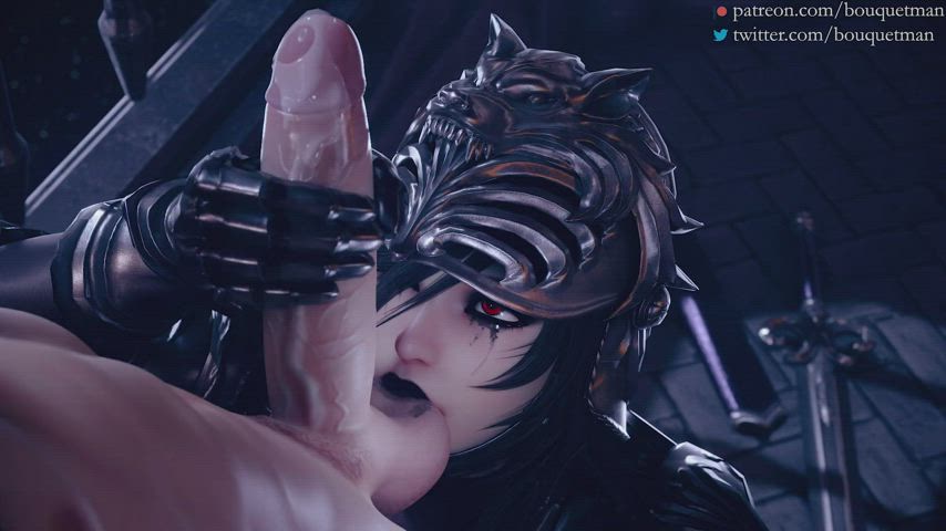 3d animation balls sucking blowjob thick cock gif