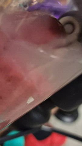 Big cock milking huge pre-cum puddle - part 2