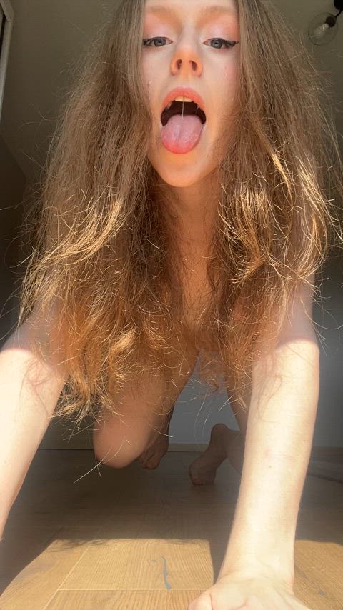 amateur hair long tongue onlyfans redhead small tits teen teens tongue tongue fetish